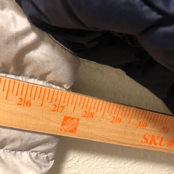 eddie bauer womens 2x puffer sweater blue gray down waterfowl feathers ao - Picture 13 of 13